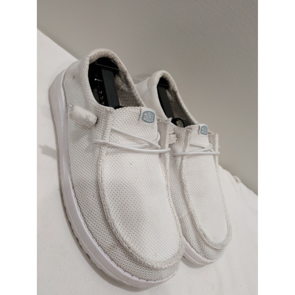 Hey Dude Wendy Stretch Sox White Slip On Sneakers Womens 8 41878-100
